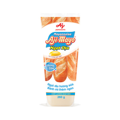 Combo 2 Tuýp Xốt Mayonnaise Aji-mayo® Vị Ngọt Dịu 260g/Tuýp
