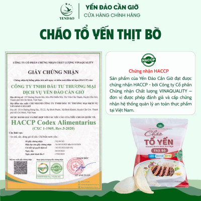 Yến Đảo - Thùng 30 Gói Cháo Yến Thịt Bò Thơm Ngon Tiện Dụng Giàu Dinh Dưỡng Cho Mọi Nhà