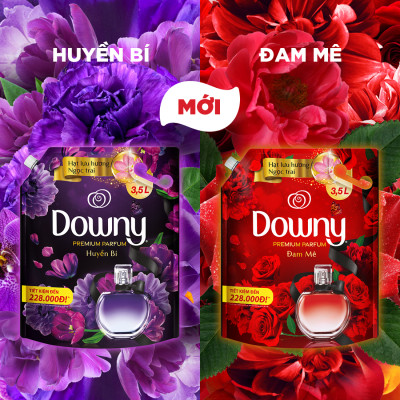 Nước Xả vải DOWNY Hương Nước Hoa Huyền Bí Túi 4L