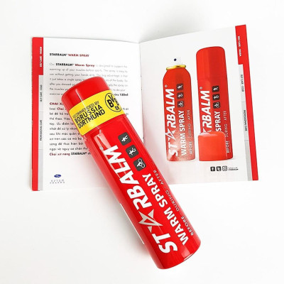 Xịt giảm đau Starbalm làm nóng cơ, hạn chế chấn thương trong thể thao 150ml, xuất xứ Hà Lan