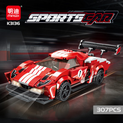MINGDI - K3136 - Bộ Lắp Ráp Xe Đua Thể Thao (307Chi Tiết)
