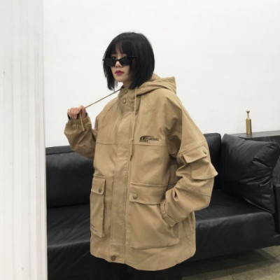 Áo khoác kaki xuất khẩu form rộng logo thêu QH014