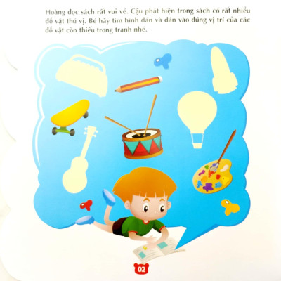 Bóc Dán Hình Thông Minh IQ - EQ - CQ - Sticker For Kids - Cuốn 1 (Tái Bản 2023)