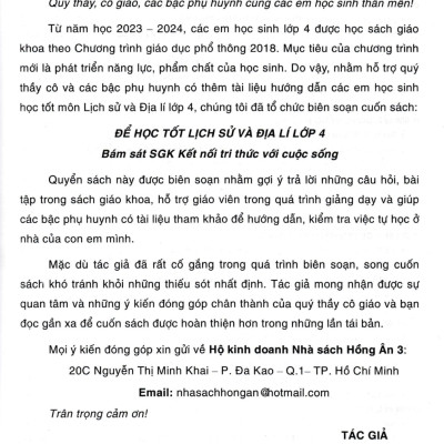 Để Học Tốt Lịch Sử Và Địa Lí Lớp 4 (Dùng Kèm SGK Kết Nối Tri Thức Với Cuộc Sống) (HA)