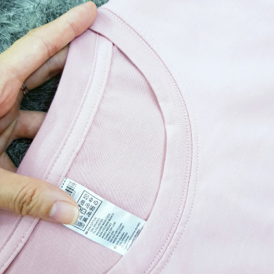 Áo thun nam nữ 80% Cotton Pink04