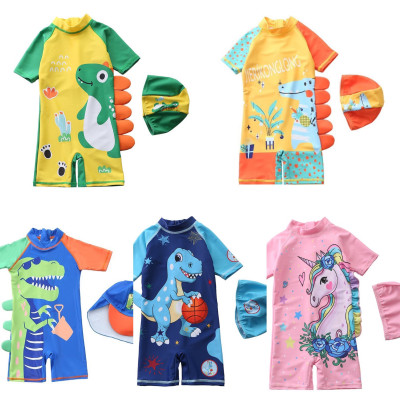 Đồ bơi bé liền thân xinh xắn nhiều mẫu kèm nón bơi