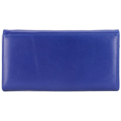 HJ3124-58-62-63 - Bóp nữ da thật cao cấp Huy Hoàng 3 gấp màu xanh, xanh dương, đỏ tươi, xanh biển