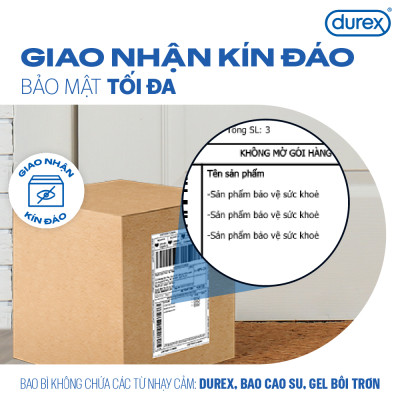 Bộ bao cao su Durex Performa kéo dài thời gian size 52mm, 1 hộp 12 bao và 1 hộp 3 bao