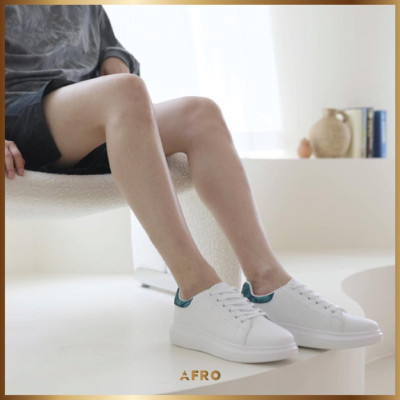 GIÀY DOMBA TRẮNG TIE-DYE THỜI TRANG HÀN QUỐC