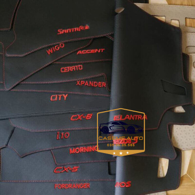 [TOYOTA] Thảm Taplo 3 Lớp Dành Cho Các Xe Hãng TOYOTA, Da Vân Carbon Cao Cấp - Hàng Chính Hãng