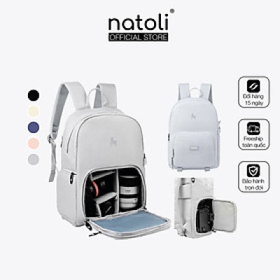Balo máy ảnh, balo camera chống nước NATOLI, nhiều ngăn đựng laptop đi du lịch Chính hãng BST Durable Premium Camera Backpack B29