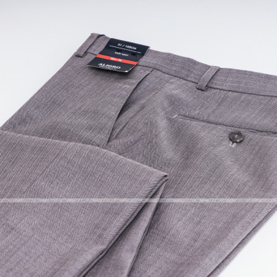 Quần âu nam ALIGRO màu xám kẻ,chuẩn form slimfit, chất vải nano cao cấp tôn dáng ALGO1037