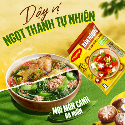 Hạt nêm cao cấp MAGGI vị Nấm Hương gói 450g