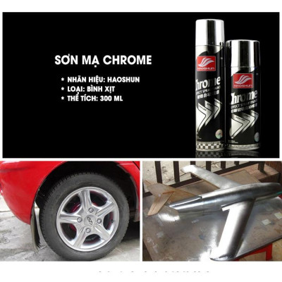 Bình Sơn Chrome Inox hóa bề mặt tránh rỉ Sét - phủ bóng Bóng Sáng siêu đẹp