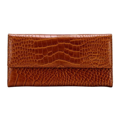 Bóp da nữ vân cá sấu nhỏ 3 gấp lửng nhiều màu Huy Hoàng HP3148-49-50