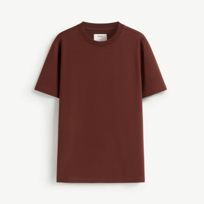 Áo thun nam ROUTINE trơn vải dày mềm co giãn đàn hồi tốt . Form Fitted - 10F24TSS004 | LASTORE MENSWEAR