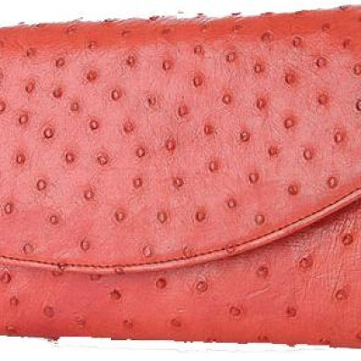 Túi xách nữ da đà điểu Huy Hoàng đeo chéo màu đỏ HT6434