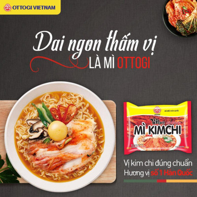 Combo 2 Gói Mì Kim Chi Ottogi 120g