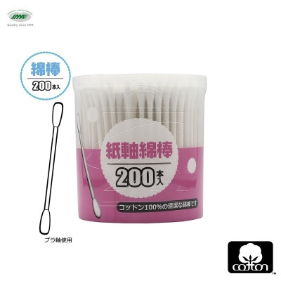 Hộp 200 tăm bông ngoáy tai kháng khuẩn Ima Krasimo - Hàng Nội Địa Nhật Bản
