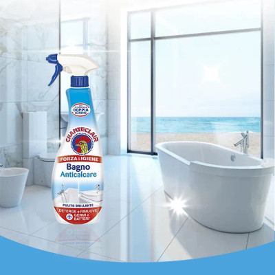 Xịt tẩy cặn canxi thiết bị phòng tắm đa năng Chanteclair Bagno Ý 625ml