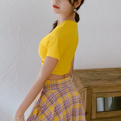 Đồ Bơi Nữ Hai Mảnh Tôn Dáng Trẻ Trung AT185 MayHomes, Áo Bơi Lưng Cao, Quần Bơi Váy Xòe