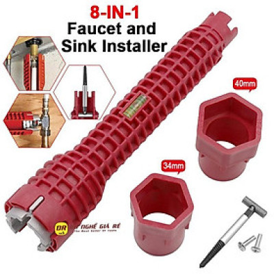 Cờ lê đa năng vặn mở ống nước phiên bản mới - Dụng cụ vặn dây cấp nước tháo lắp van vòi chậu bồn rửa chén