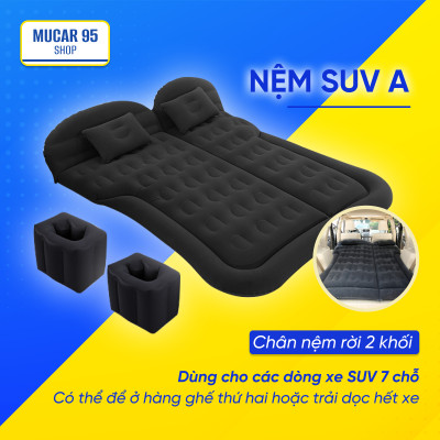 Giường Nệm Đệm Hơi Ô Tô Cao Cấp PHIÊN BẢN MỚI dùng cho Xe Hơi 4 đến 7 chỗ (bán tải, sedan, SUV, ...)