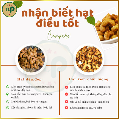 HẠT ĐIỀU RANG TỎI ỚT TÂN LỘC PHÁT COMBO 1KG- MỖI HŨ 500G
