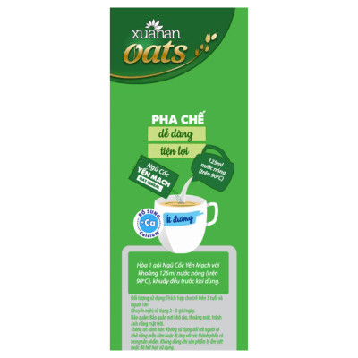 Combo 2 túi: Ngũ Cốc Yến Mạch Hạnh Nhân Hạt Chia 400G + Ngũ Cốc Yến Mạch 400G [ít đường](Tặng Kèm 1 Túi Yến Mạch 150G)