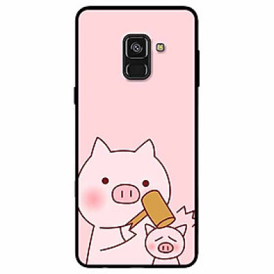 Ốp lưng dành cho Samsung A8 2018 mẫu Heo Cầm Búa