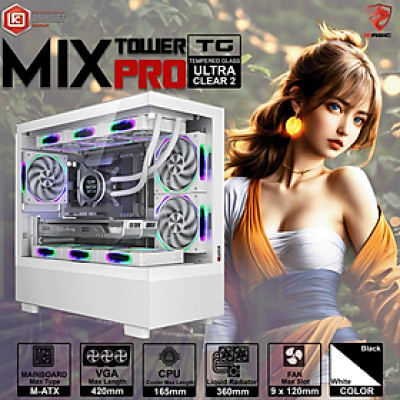 CASE MAGIC MIX TOWER PRO (Full M-ATX) - Hàng chính hãng