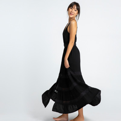 Đầm Maxi Cotton Mặc DRE098 thời trang thiết kế Hity