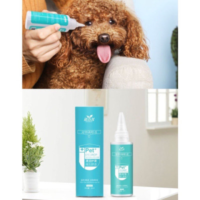 Dung dịch nhỏ MẮT/TAI 60ml vệ sinh làm sạch khử mùi hôi cho Chó Mèo