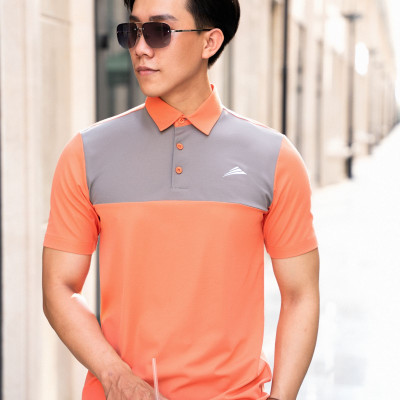 Áo Polo Nam Thể Thao Cổ Sơ Mi ALLPUR CoolMax Siêu Mát - Ngăn mùi - Màu Đen Phối Trắng