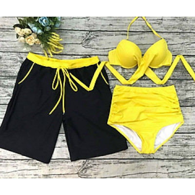Bộ Đồ Bơi Nam Nữ 3 Mảnh