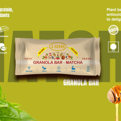 Combo 4 thanh yến mạch vị Matcha - Granola Bar Matcha Snack