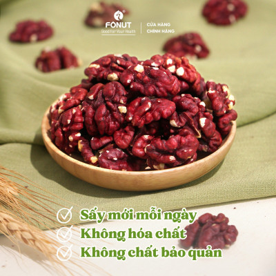 Hạt Óc chó đỏ tách vỏ Fonut 500G- 250G Hàng loại 1 nhập khẩu cao cấp Date mới thơm ngon