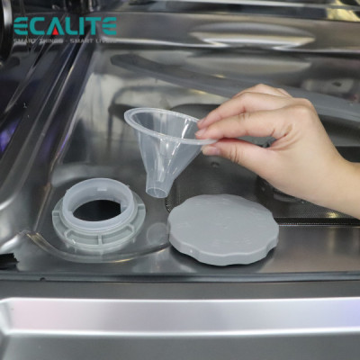 Máy Rửa Chén Ecalite EDW-UF6080BL (8 Bộ) - Có Rửa Điệt Khuẩn - Lắp Bán Âm Cực Gọn - Điều Khiển Cảm Ứng - Hàng Chính Hãng