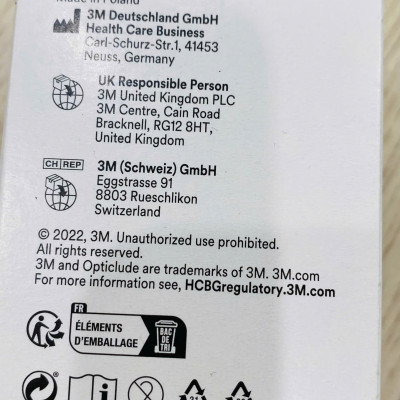 Combo 5 hộp băng dán mắt 3M Nexcare 1537 (dùng cho trẻ nhỏ hơn 4 tuổi), 50 miếng/hộp (mẫu mới)