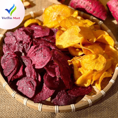 Khoai Lang Vàng Tím Sấy Mật Ong VIETTINMART 1.5Kg