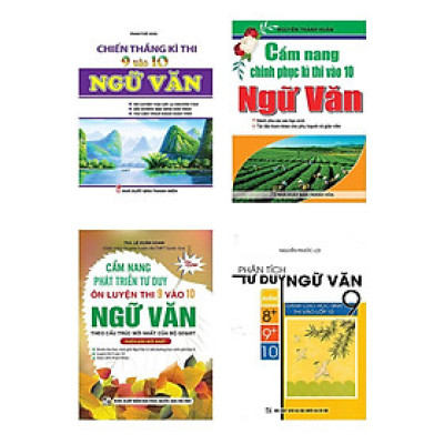 Sách - Cẩm Nang Ôn Luyện Và Chinh Phục Kì Thi Vào 10 Môn Ngữ Văn - Combo 4 Cuốn - Khang Việt Book