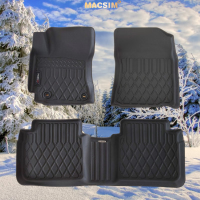 Thảm lót sàn xe ô tô Toyota Corolla Altis 2020+ (sd) Nhãn hiệu Macsim chất liệu nhựa TPE cao cấp màu đen