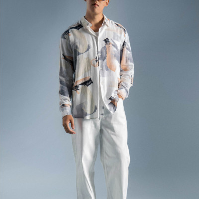 Quần Jean Nam ROUTINE Ống Suông Trơn Form Straight Crop - 10S23DPA018 | LASTORE MENSWEAR