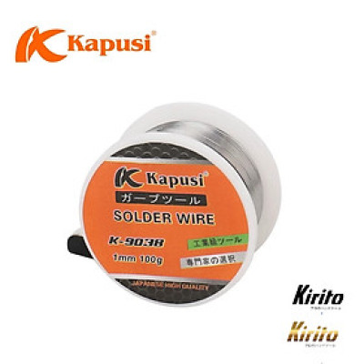 Cuộn thiếc hàn KAPUSI Japan K-9038, 1mm 100g thiếc hỗn hợp nhựa thông mau dính