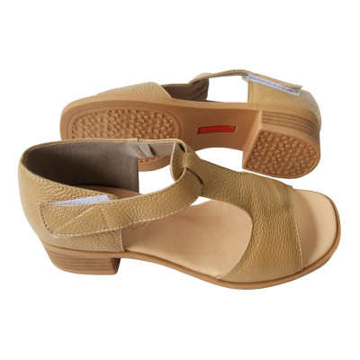 Giày Sandal BIGGBEN Da Bò Thật Cao 4 Phân SDCG108