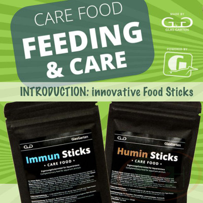 Thức ăn dặm GlasGarten Humin Sticks bổ sung fulvic humic bể cá tép ốc tôm cảnh