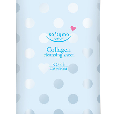 Khăn Giấy Tẩy Trang Dưỡng Ẩm Bổ Sung Collagen Kosé Softymo Cleansing Sheet C (52 miếng)