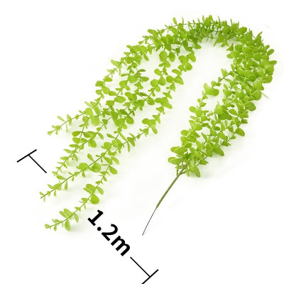 Dây Leo cúc tần ấn độ lá to - Size dài từ 90cm đến 120cm - Cây giả, hoa lụa Decor trang trí nhà cửa