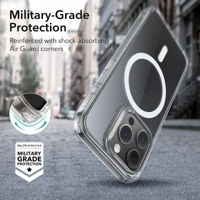 Ốp Lưng cho iPhone 15 Pro Max ESR Classic Hybrid Case with HaloLock - Hàng Chính Hãng