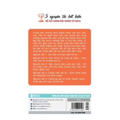Sách - 5 Nguyên Tắc Bất Biến Để Xây Dựng Đội Nhóm Vô Địch - MCBooks